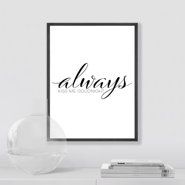 Plakat Napis Always Posteran Plakaty Obrazy