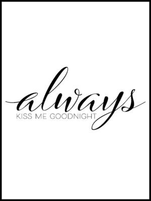 Posteran Plakat Napis Always