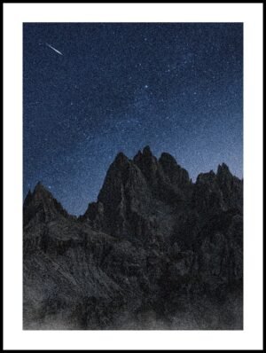 Posteran Plakat Gwiaździsta Noc w Górach