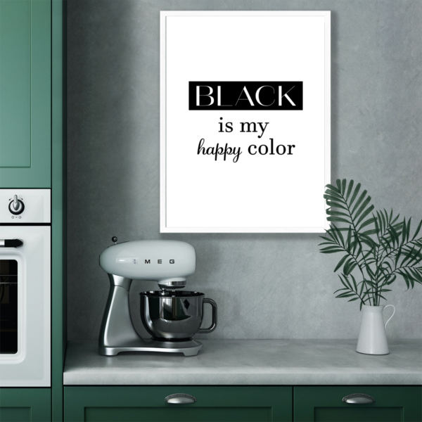 Plakat Napis Dla Fanów Koloru Czarnego Posteran Plakaty Obrazy