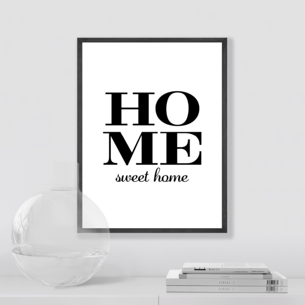 Plakat Napis Home Sweet Home Posteran Plakaty Obrazy