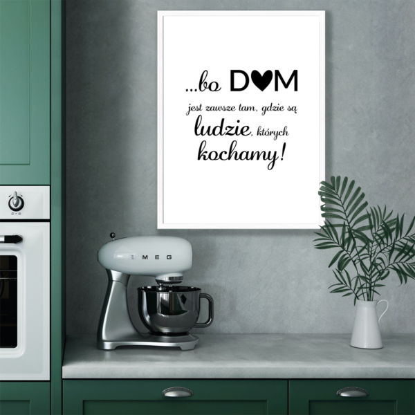 Plakat Typograficzny Dom Posteran