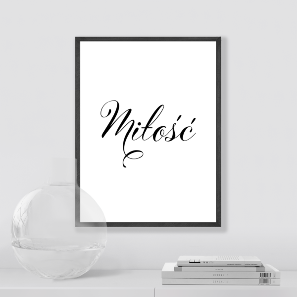 Plakat Napis Miłość Posteran Plakaty Obrazy