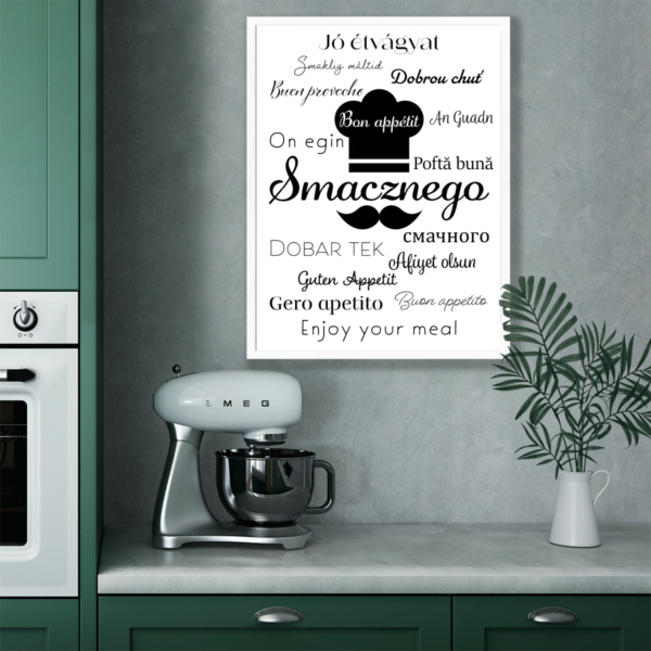 Plakat Napis Do Kuchni Smacznego Posteran Plakaty Obrazy