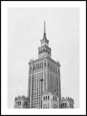 Posteran Plakat Pałac Kultury w Warszawie