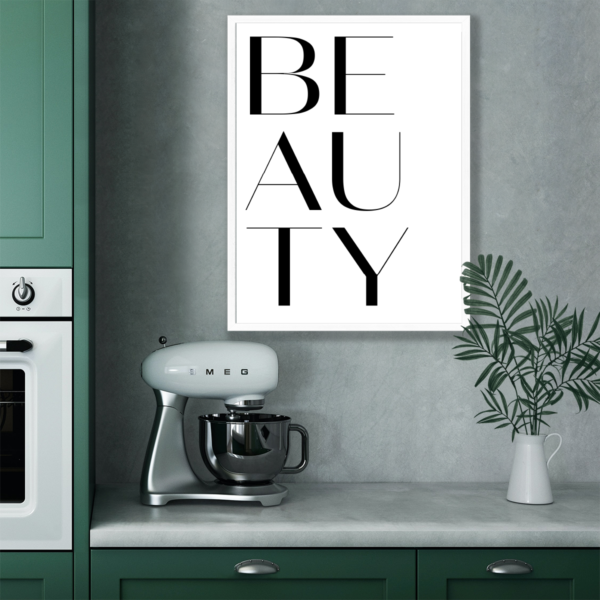 Plakat Napis Beauty Posteran Plakaty Obrazy
