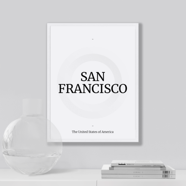 Plakat Napis San Francisco Posteran Plakaty Obrazy
