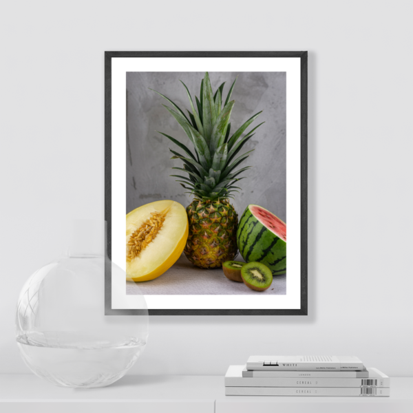 Plakat Owoce Na Betonowym Tle Posteran Plakaty Obrazy