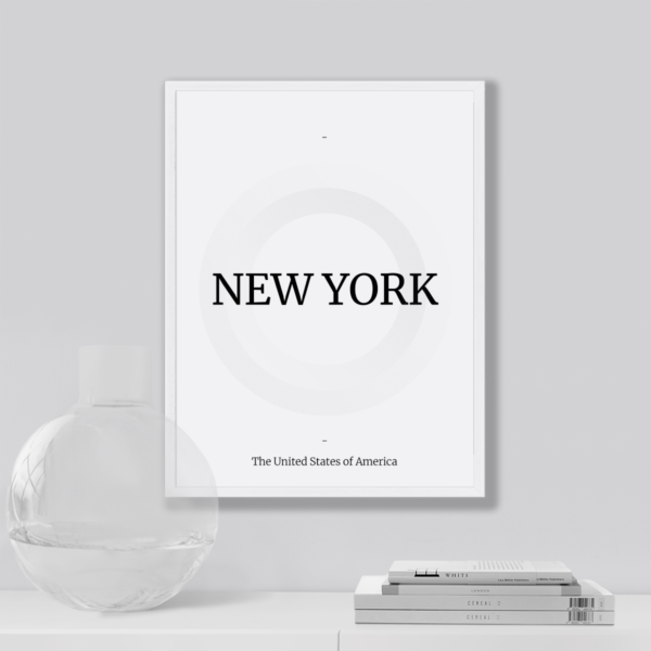 Plakat Napis New York Posteran Plakaty Obrazy