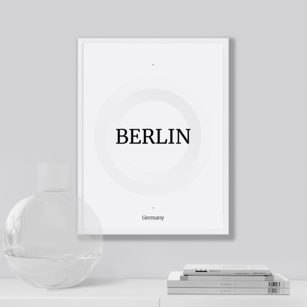 Plakat Napis Berlin Posteran Plakaty Obrazy