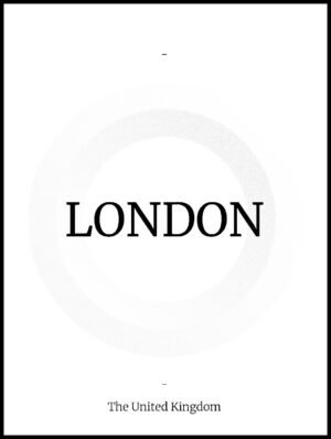 Posteran Plakat Napis London