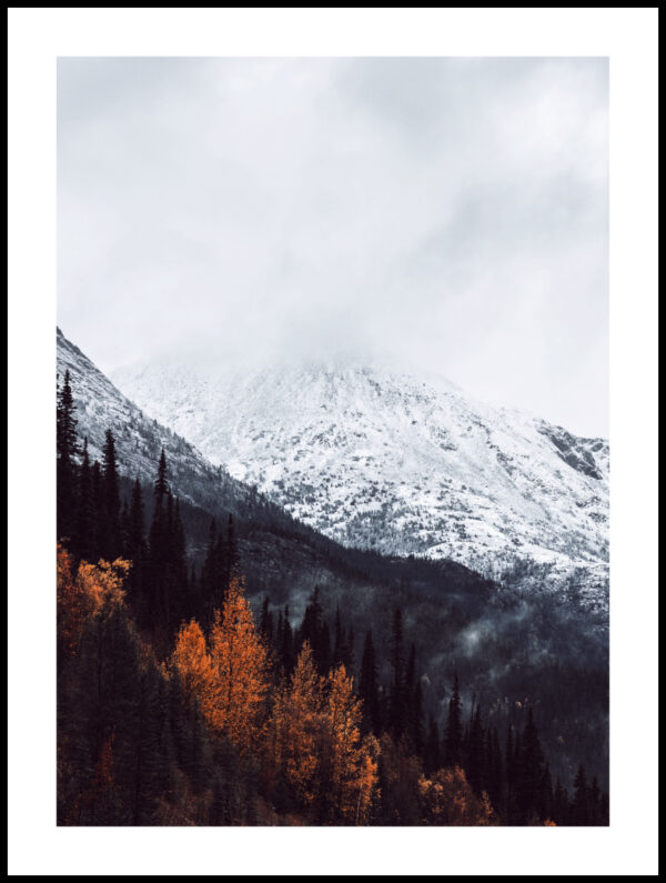 Posteran Plakat Piękne Góry Jesienią
