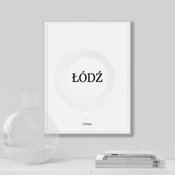 Plakat Napis Łódź Posteran Plakaty Obrazy