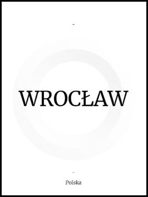 Posteran Plakat Napis Wrocław
