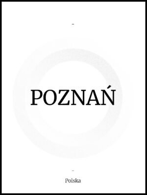 Posteran Plakat Napis Poznań