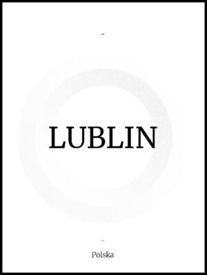 Posteran Plakat Napis Lublin