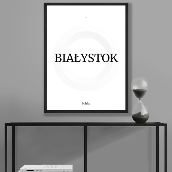 Plakat Napis Białystok Posteran Plakaty Obrazy