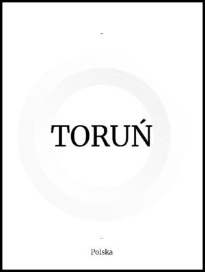 Posteran Plakat Napis Toruń