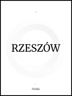 Posteran Plakat Napis Rzeszów