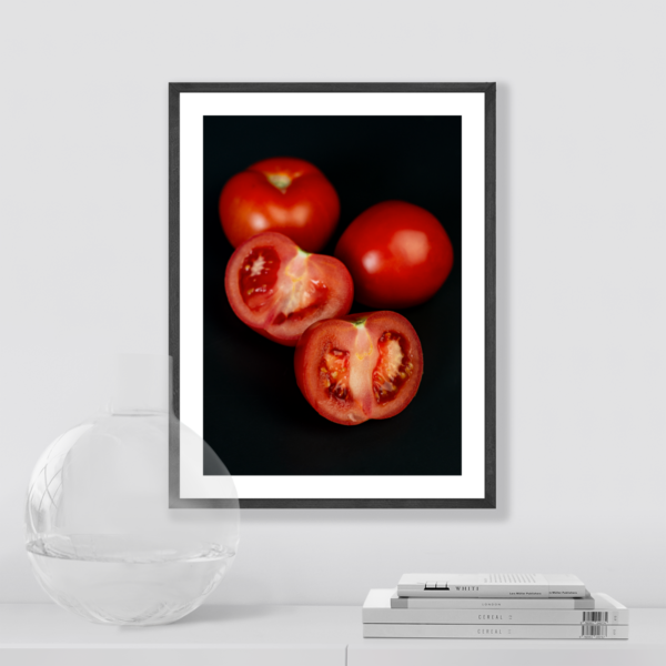 Plakat Pomidory Na Czarnym Tle Posteran Plakaty Obrazy