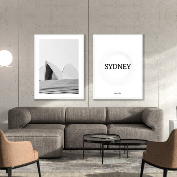 Plakat 2 szt. Miasto Sydney Posteran Plakaty Obrazy