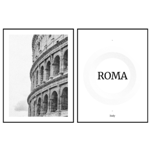 Posteran Plakat 2 szt. Miasto Roma
