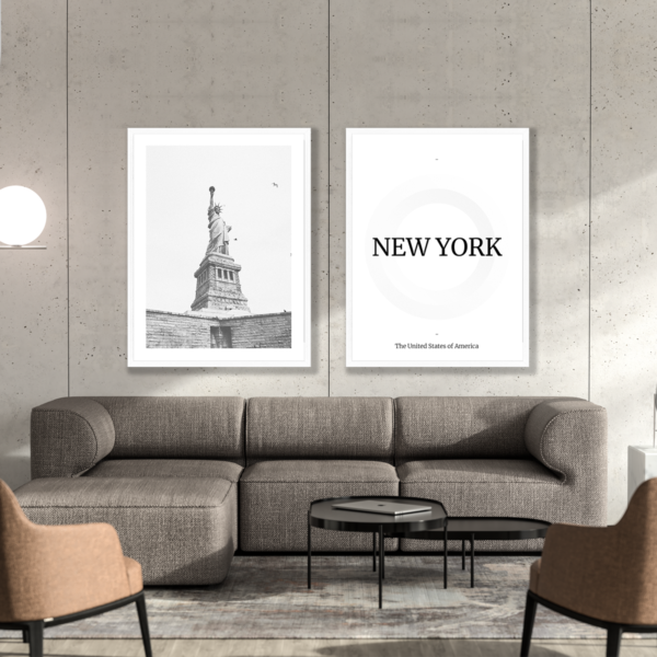 Plakat 2 szt. Miasto New York Posteran Plakaty Obrazy