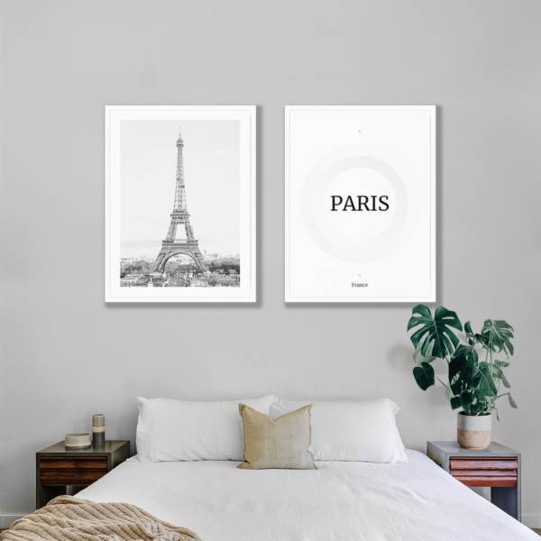 Plakat 2 szt. Miasto Paris Posteran Plakaty Obrazy