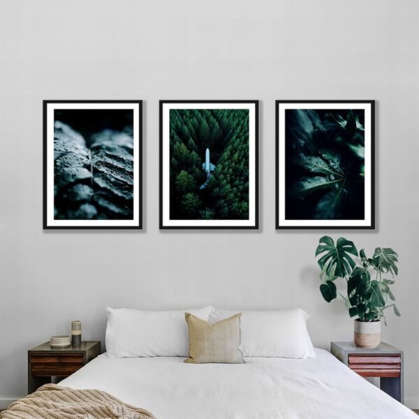 Plakaty 3 szt. Ciemny Las Posteran Plakaty Obrazy
