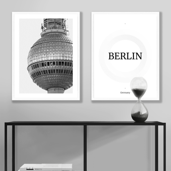 Plakat 2 szt. Miasto Berlin Posteran Plakaty Obrazy