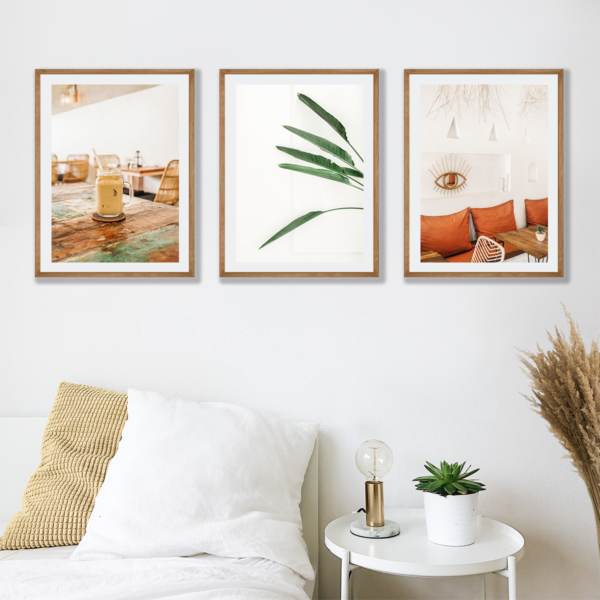 Plakaty 3 szt. Boho Wnętrze Posteran Plakaty Obrazy
