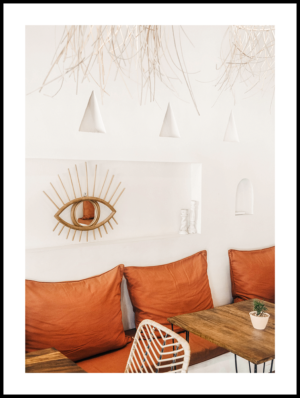 Posteran Plakat Boho Kawiarnia