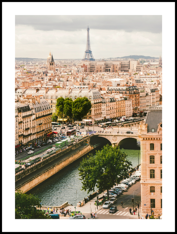 Posteran Plakat Widok na Paryż