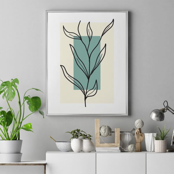 Plakat Abstrakcyjne Liście Plakat Abstrakcyjne Liście