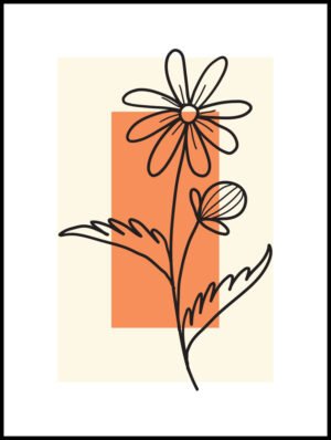 Plakat Abstrakcyjna Margaretka