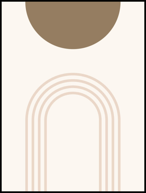 Plakat Geometryczny Design Boho