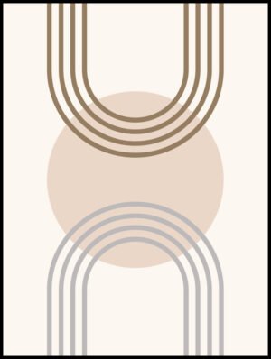 Plakat Geometryczny Boho