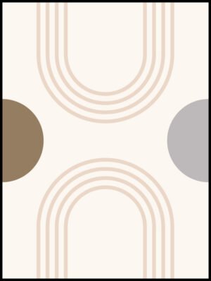 Plakat Geometria Modernistyczna